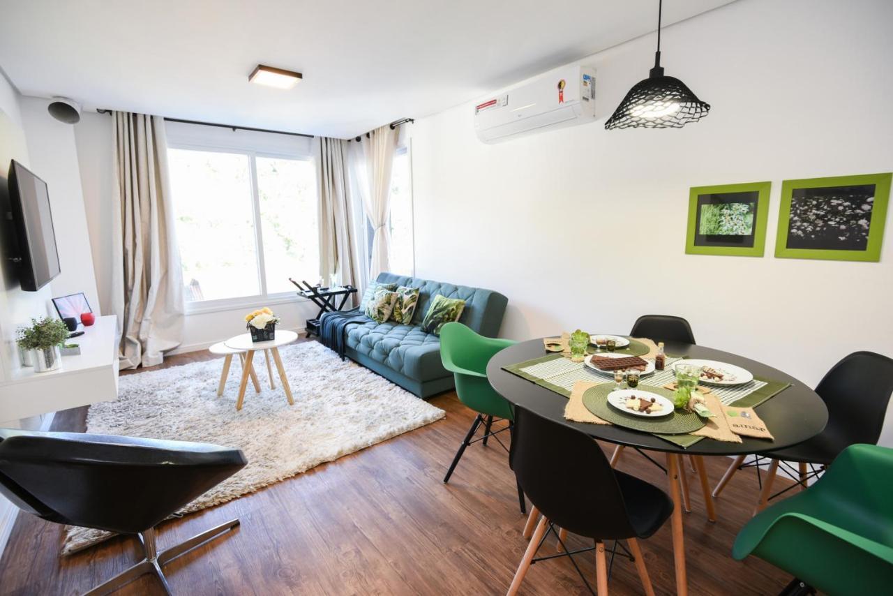 Rosa Edificio Victoria Apartment Gramado Ngoại thất bức ảnh