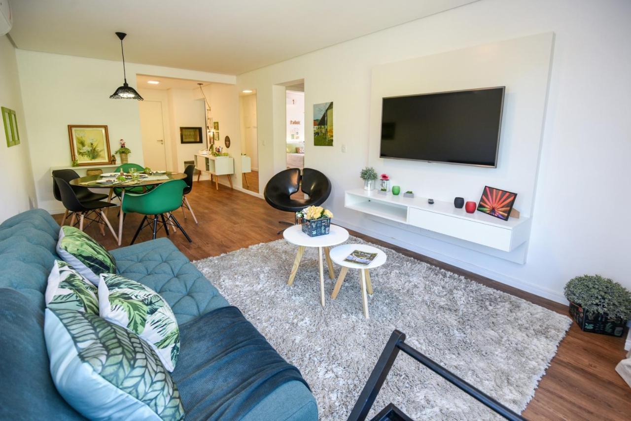 Rosa Edificio Victoria Apartment Gramado Ngoại thất bức ảnh