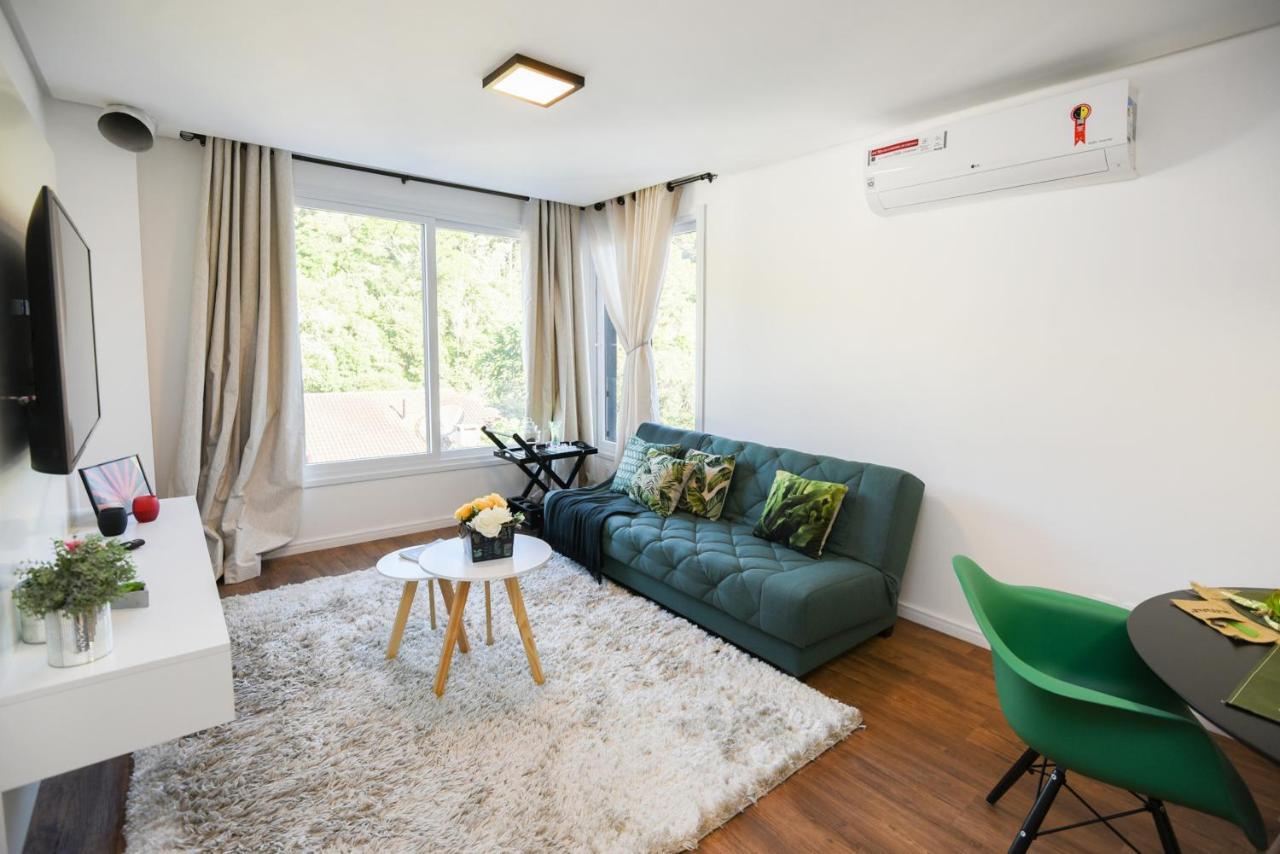 Rosa Edificio Victoria Apartment Gramado Ngoại thất bức ảnh