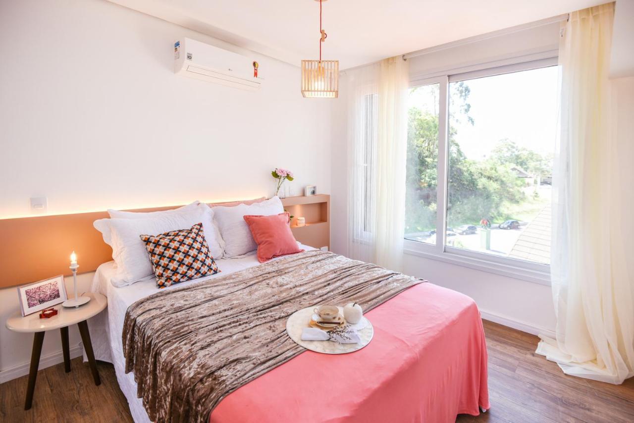 Rosa Edificio Victoria Apartment Gramado Ngoại thất bức ảnh