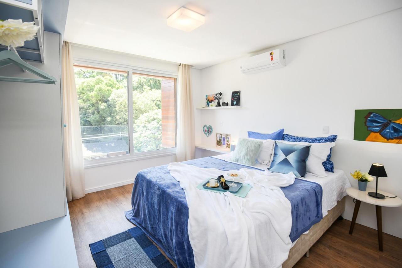 Rosa Edificio Victoria Apartment Gramado Ngoại thất bức ảnh